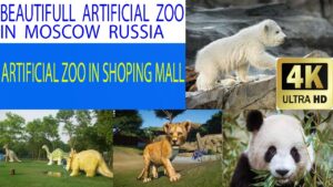 Artificial ‍Zoo In A Shopping Mall, Europeisky Shopping Mall Moscow, 4K
