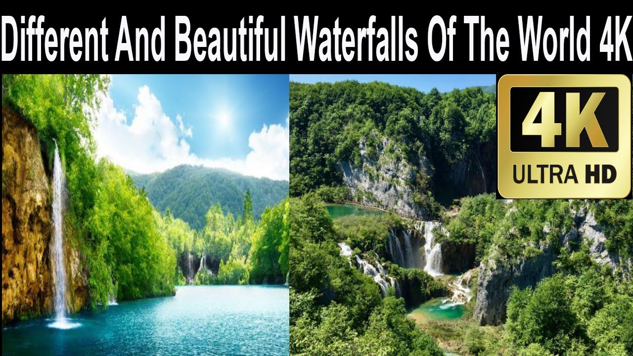 Different And Beautiful Waterfalls Of The World 4K