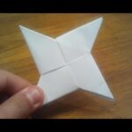 How To Make a Paper Ninja Star, Shuriken, Origami