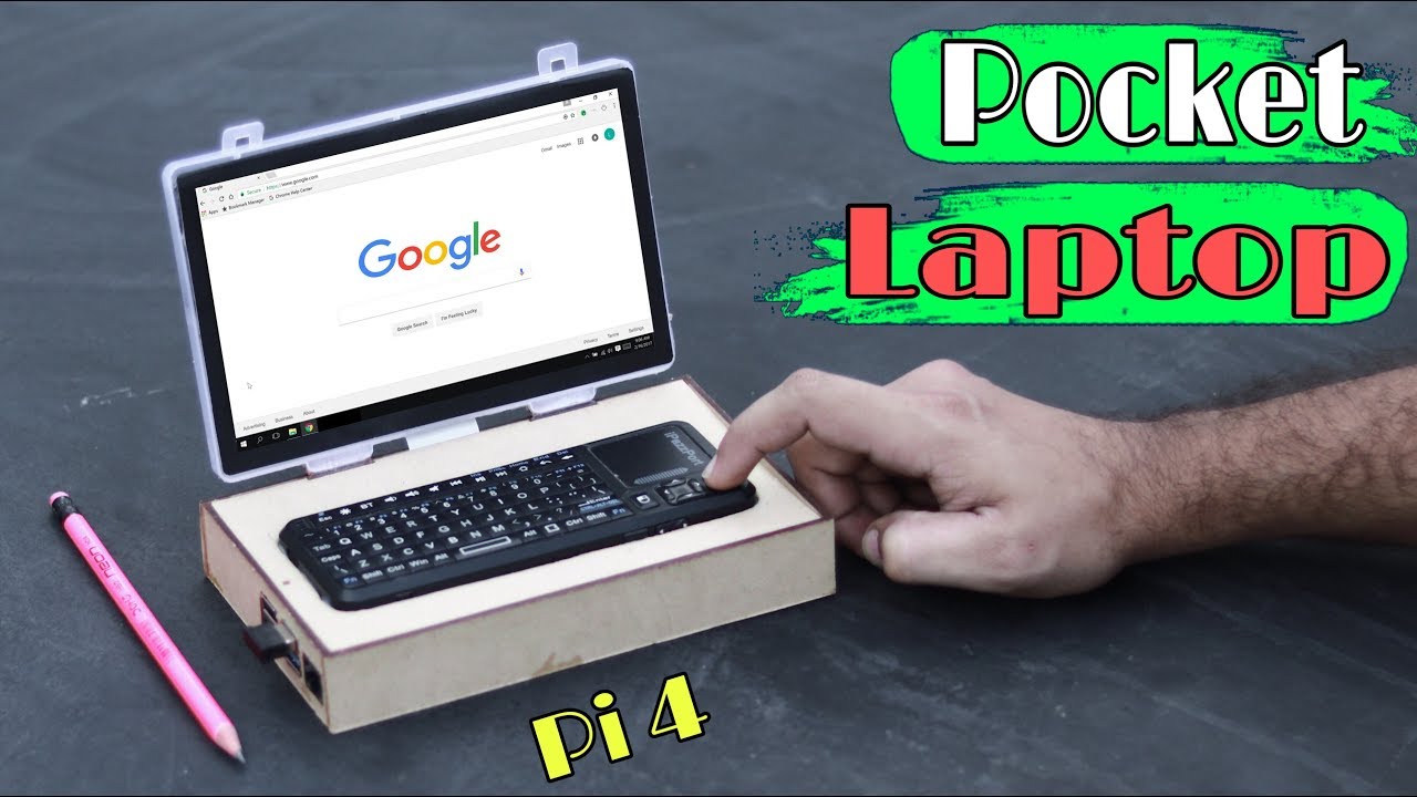 How to make Pocket Laptop at Home, Raspberry Pi 4 Project