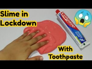 How to make slime without borax, DIY Toothpaste Fluffy Slime, Colgate toothpaste slime