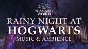 Harry Potter And Fantastic Beasts, Rainy Night at Hogwarts, Peaceful Music and Ambience