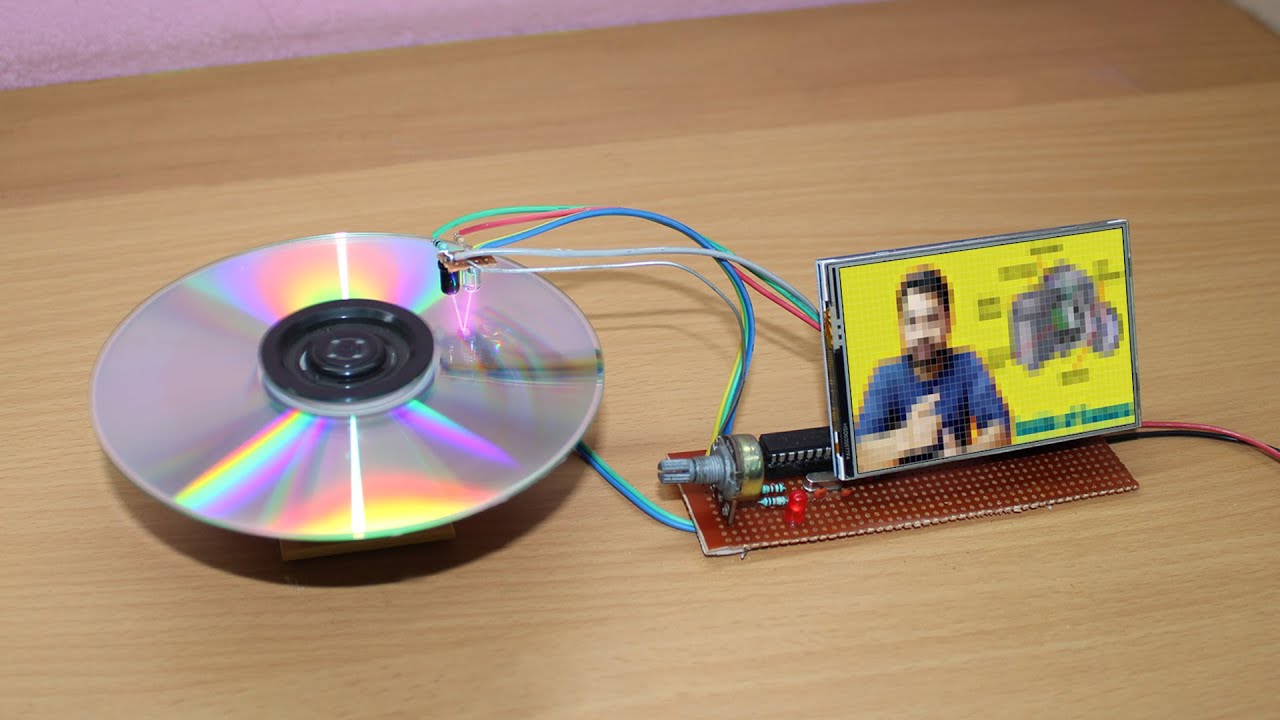 How To Make CD Disk For Seven Segment Display At Home