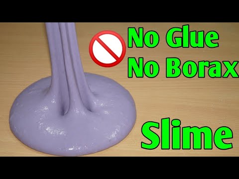 How To Make Slime Without Glue Or Borax, How To Make Slime With Flour and Sugar, DIY No Glue Slime