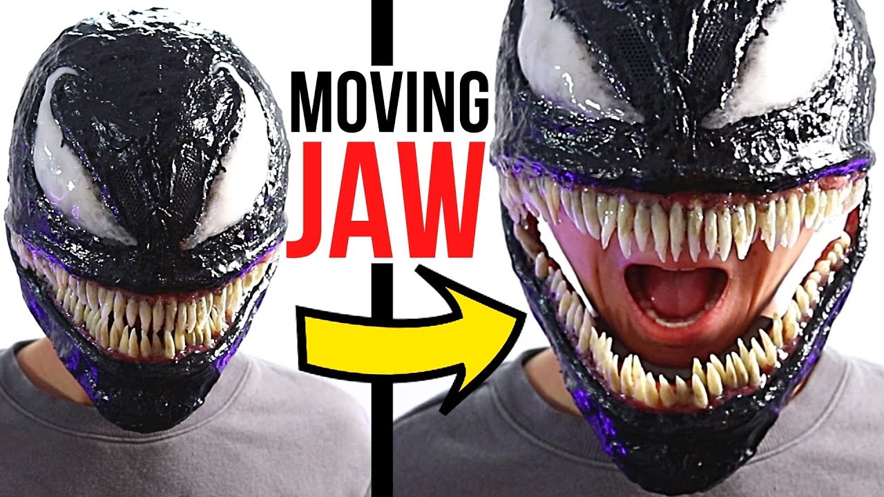 Venom Mask With MOVING MOUTH, How To Make