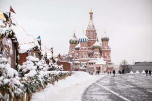 Moscow snowfall 2021